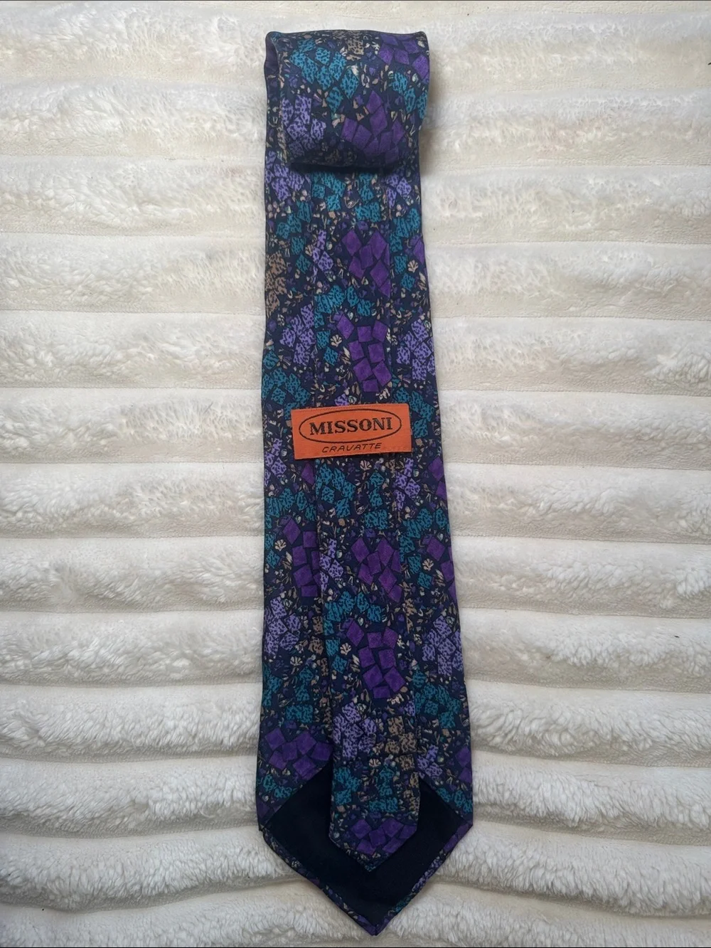 MISSONI Multicolor Silk Tie (formal, business, preppy)